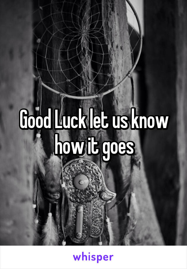 Good Luck let us know how it goes