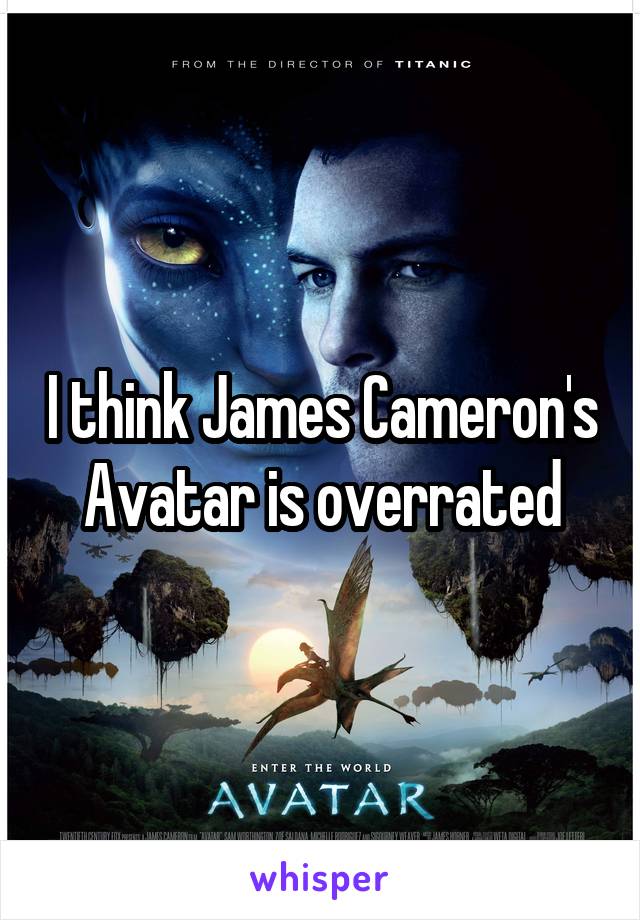 I think James Cameron's Avatar is overrated
