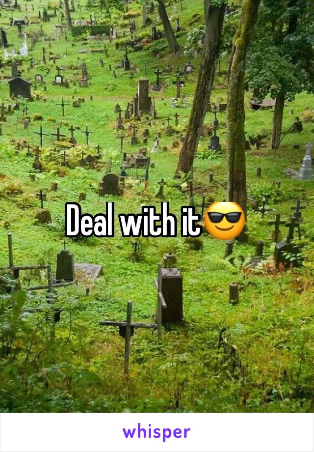 Deal with it😎