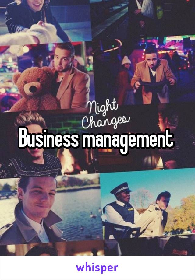 Business management 
