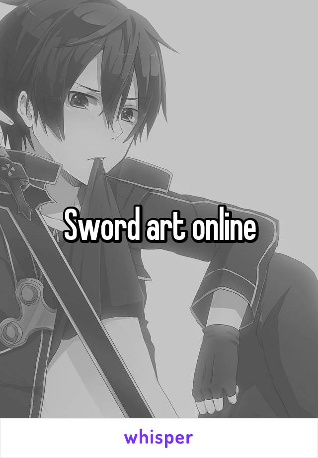 Sword art online