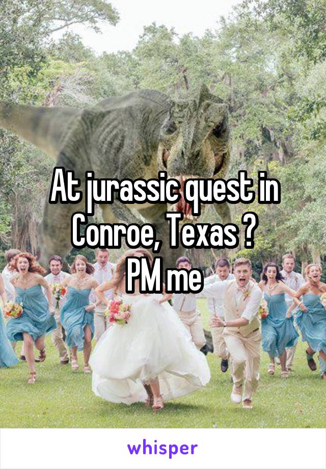 At jurassic quest in Conroe, Texas ?
PM me