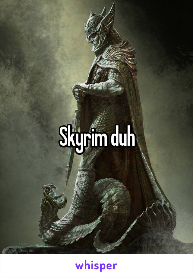 Skyrim duh