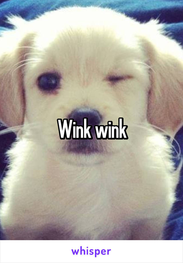 Wink wink