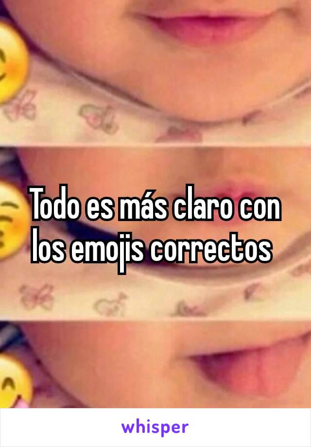 Todo es más claro con los emojis correctos 