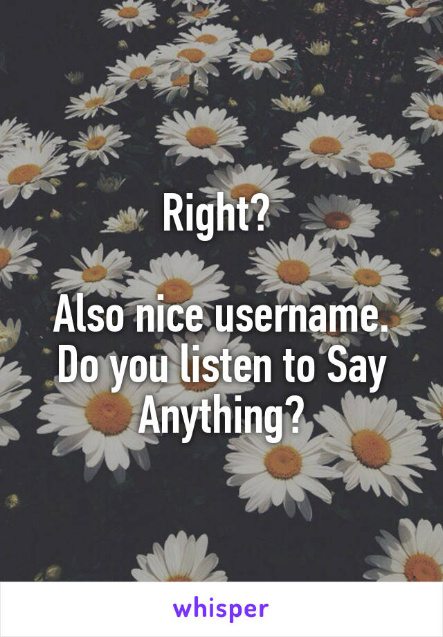 Right? 

Also nice username. Do you listen to Say Anything?