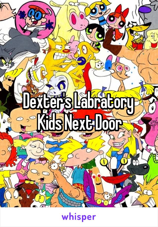 Dexter's Labratory 
Kids Next Door