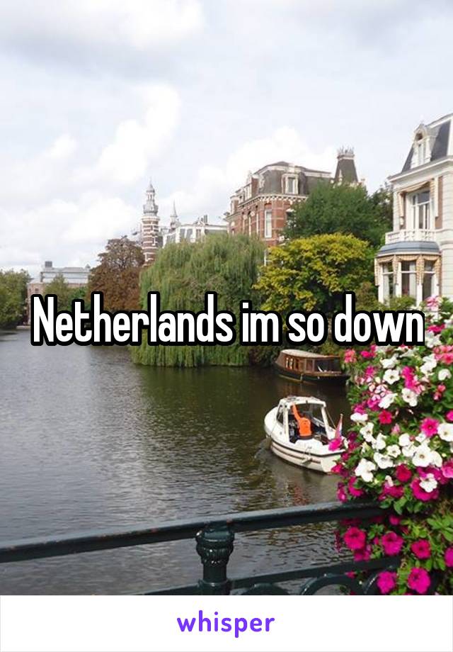 Netherlands im so down