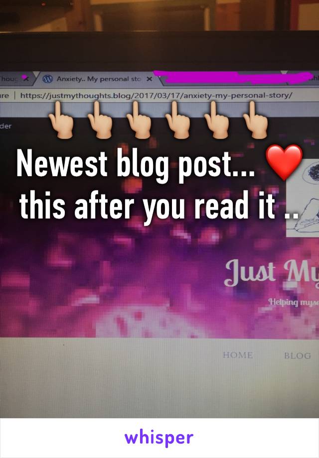 👆🏼👆🏼👆🏼👆🏼👆🏼👆🏼Newest blog post... ❤️ this after you read it ..