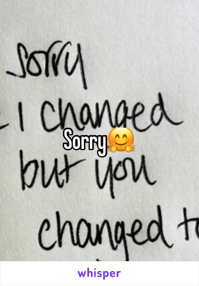 Sorry🤗