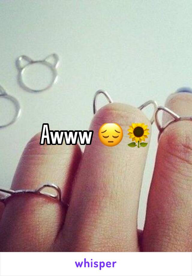 Awww 😔🌻