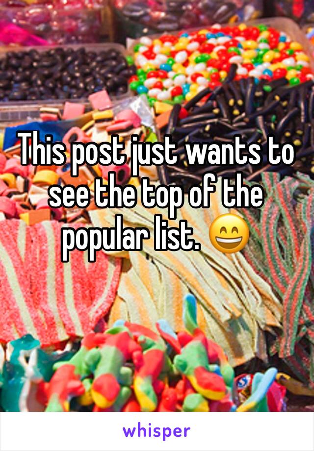 This post just wants to see the top of the popular list. 😄