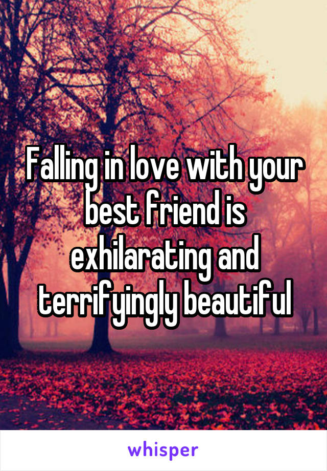 Falling in love with your best friend is exhilarating and terrifyingly beautiful