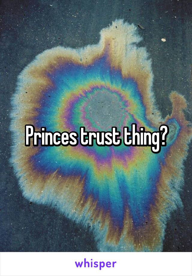 Princes trust thing?