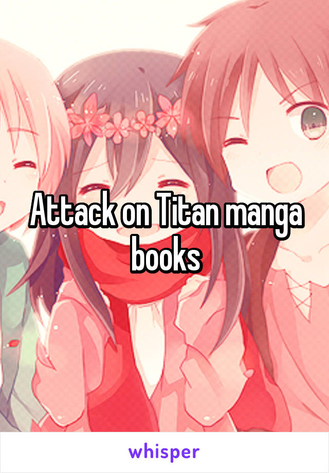 Attack on Titan manga books