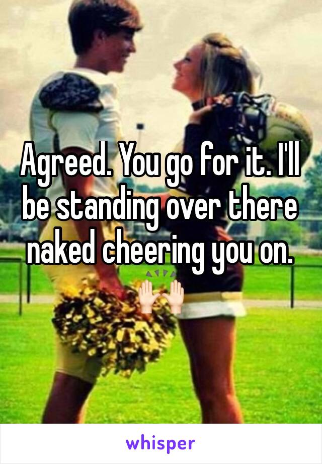 Agreed. You go for it. I'll be standing over there naked cheering you on. 🙌🏻