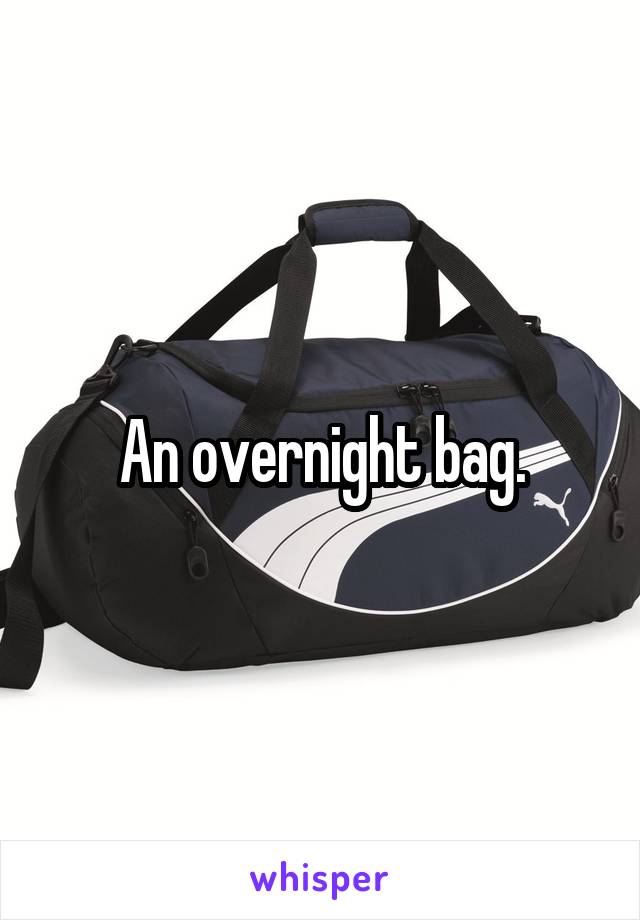 An overnight bag.