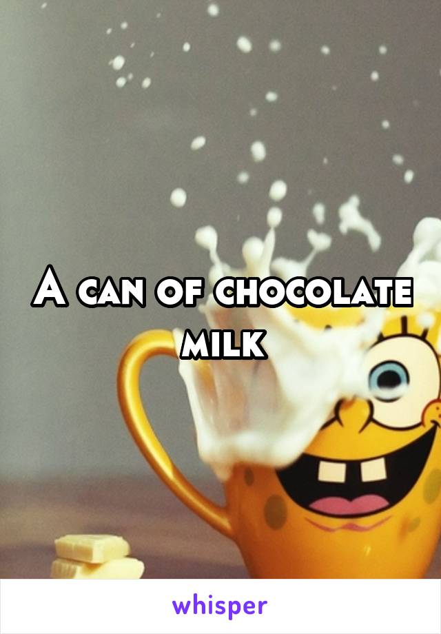 A can of chocolate milk