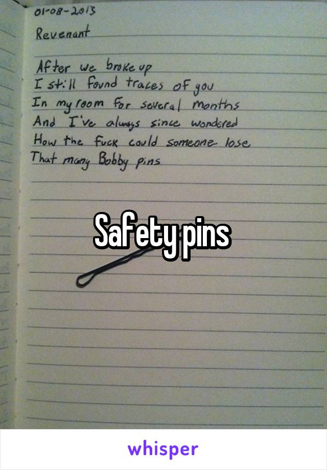 Safety pins 