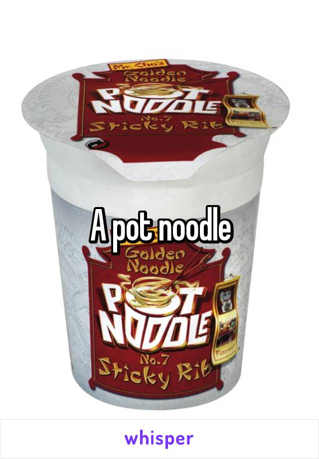 A pot noodle