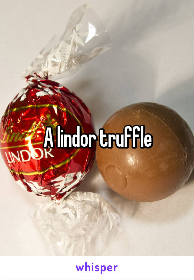 A lindor truffle