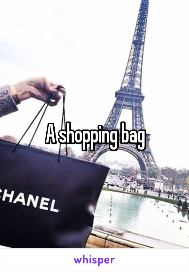 A shopping bag