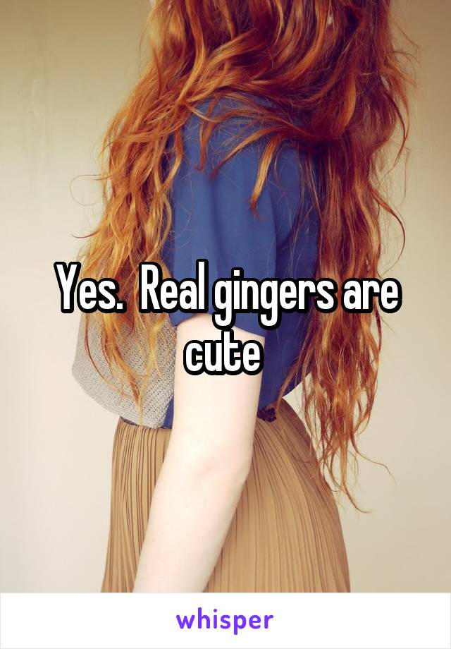 Yes.  Real gingers are cute 