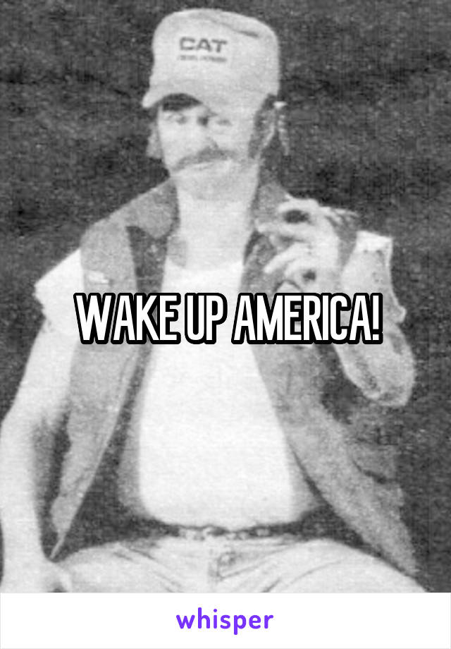 WAKE UP AMERICA!