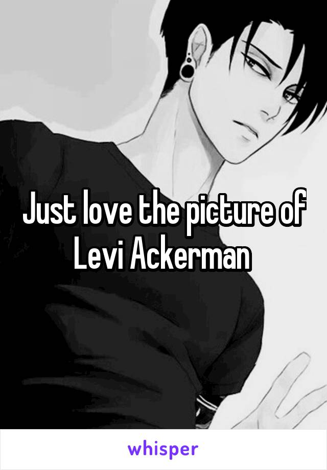 Just love the picture of Levi Ackerman 