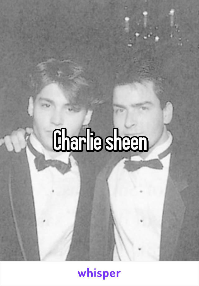 Charlie sheen