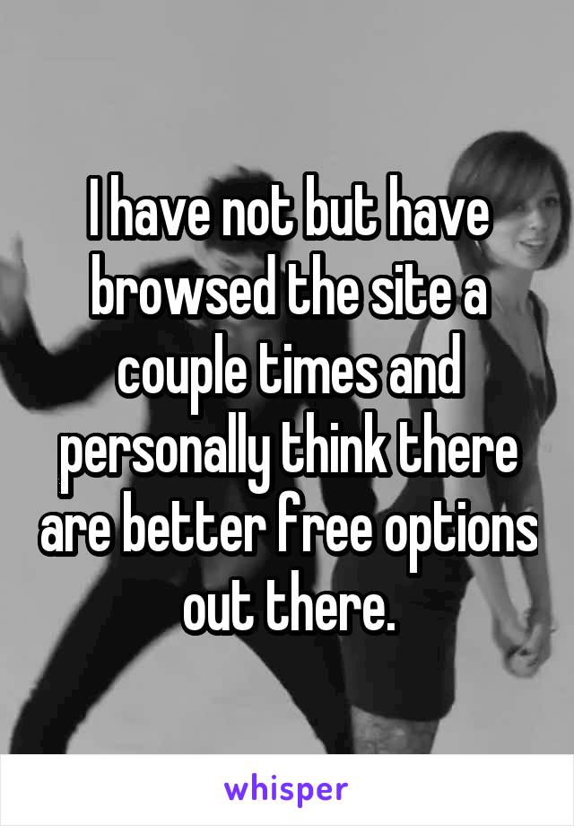 I have not but have browsed the site a couple times and personally think there are better free options out there.