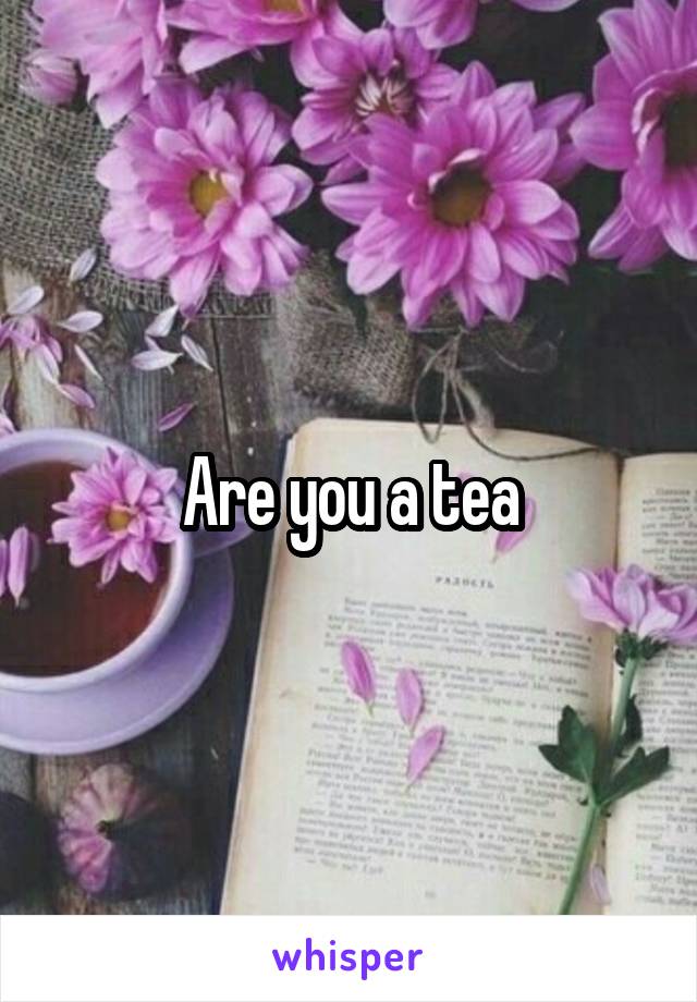 Are you a tea