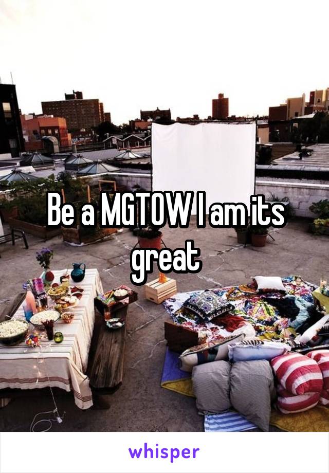 Be a MGTOW I am its great