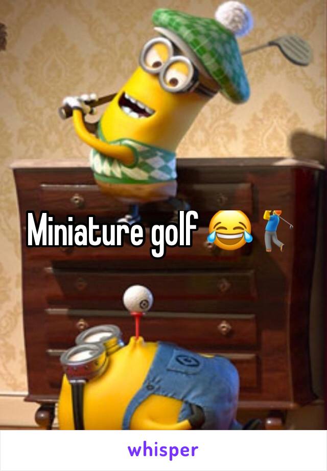 Miniature golf 😂🏌️