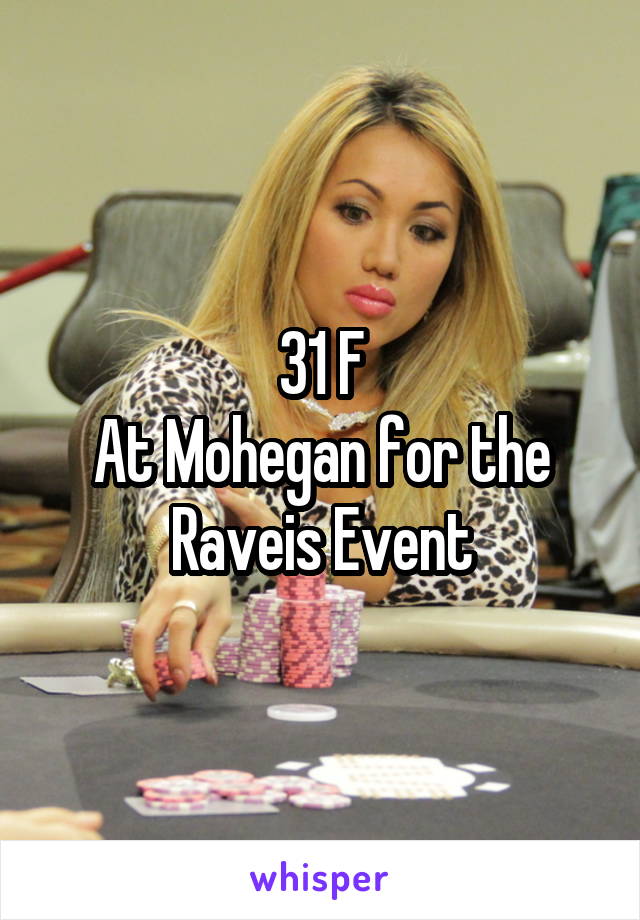 31 F
At Mohegan for the Raveis Event