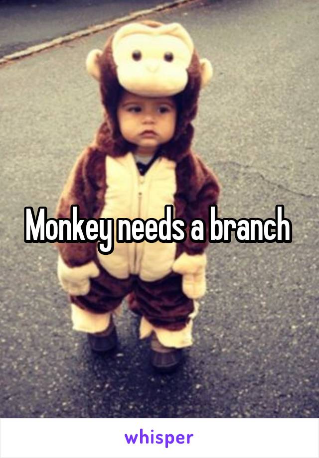 Monkey needs a branch 