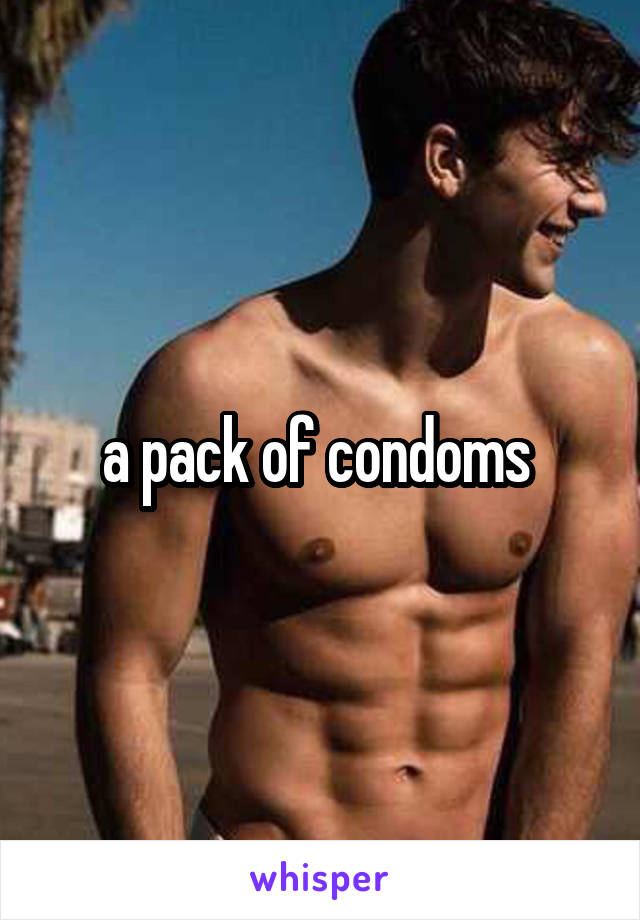 a pack of condoms 