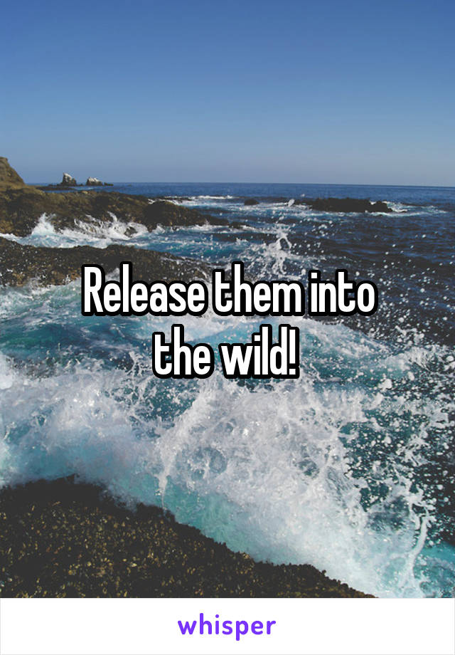 Release them into
the wild! 