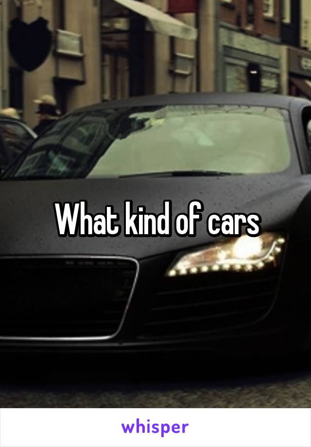 What kind of cars