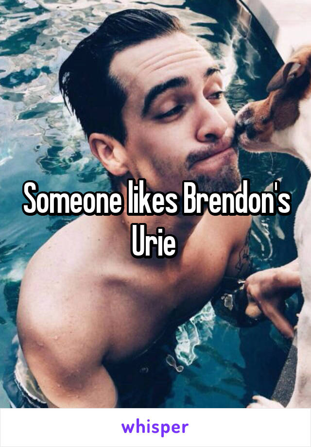 Someone likes Brendon's Urie 