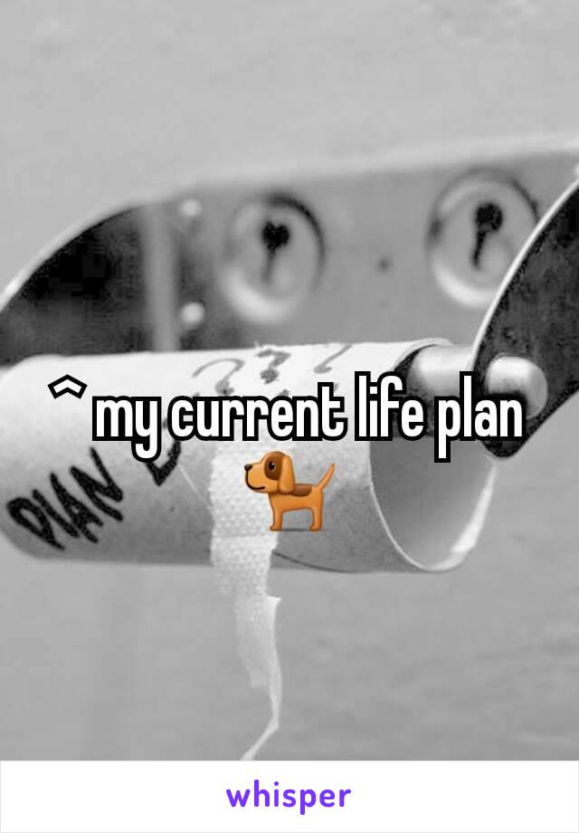 ^ my current life plan 🐕