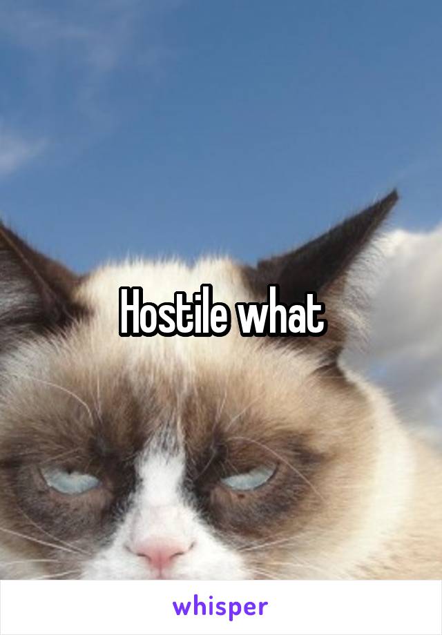 Hostile what