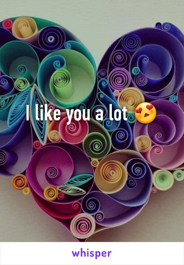 I like you a lot 😍