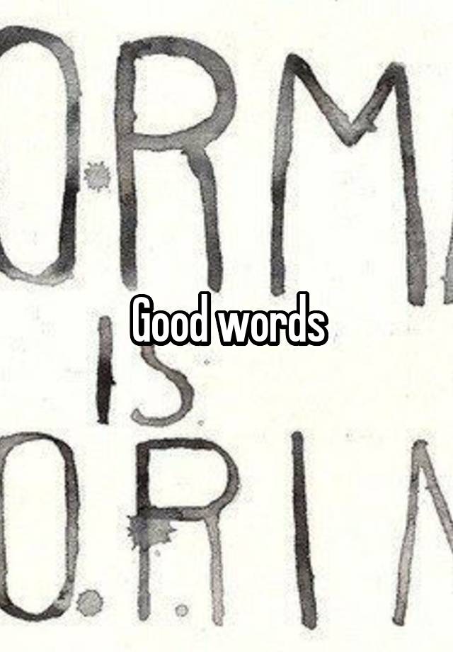 good-words