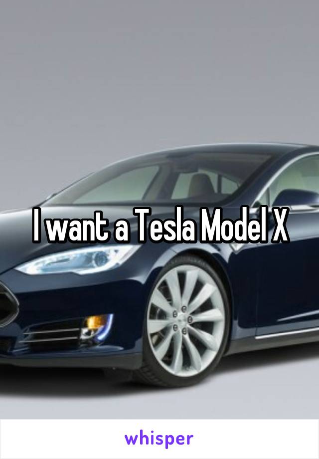 I want a Tesla Model X