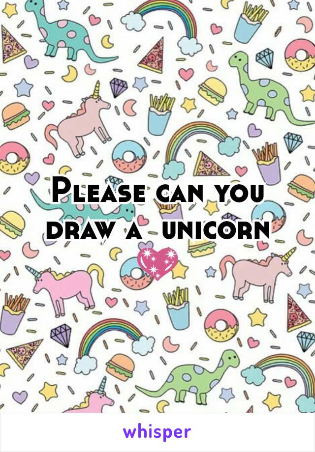 Please can you draw a  unicorn 💖