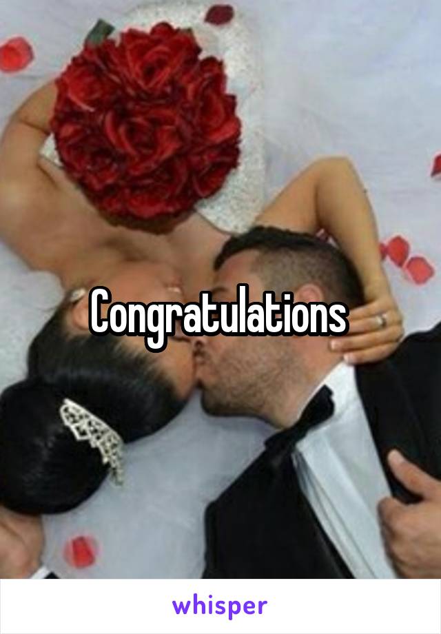 Congratulations 