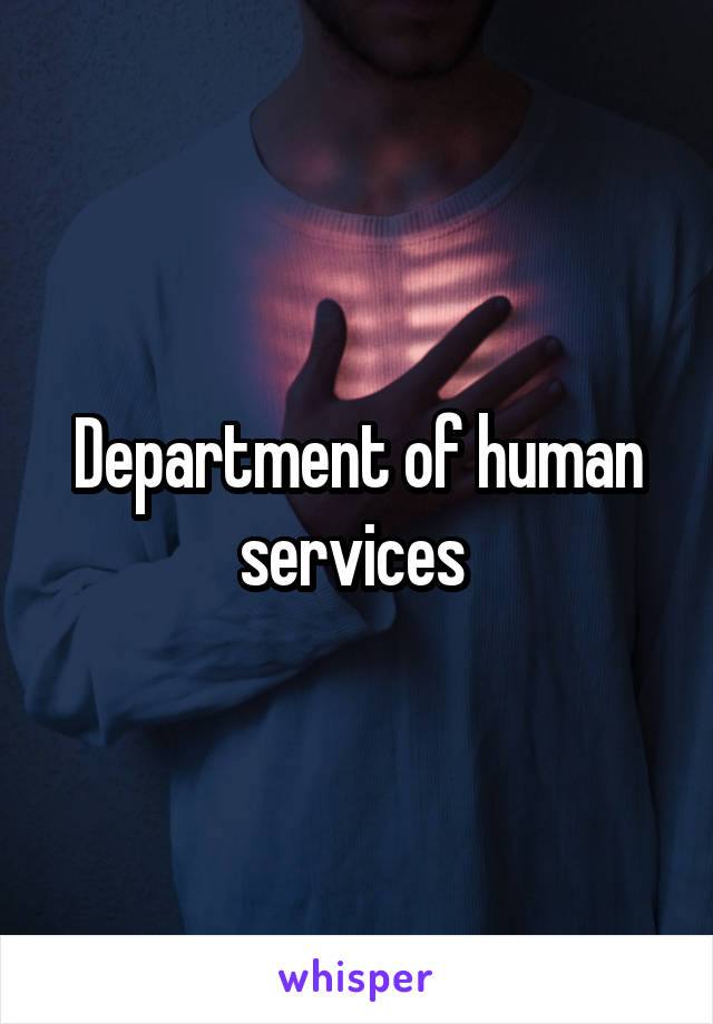 Department of human services 