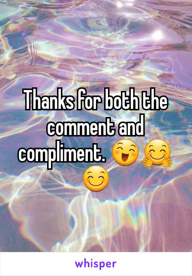 Thanks for both the comment and compliment. 😄🤗😊