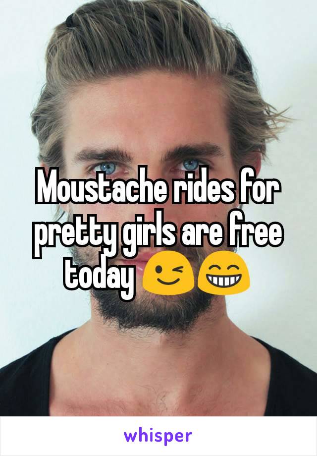 Moustache rides for pretty girls are free today 😉😁